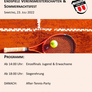 Endspiele Vereinsmeisterschaften / Sommerfest 2022